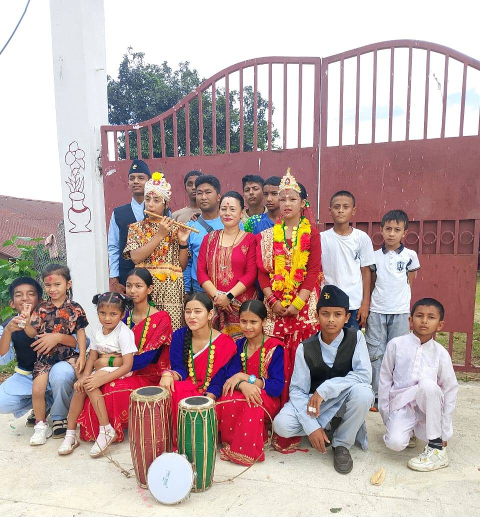 भजन प्रतियोगितामा द्वितीय हुन सफल सर्वोदय मा.वि 